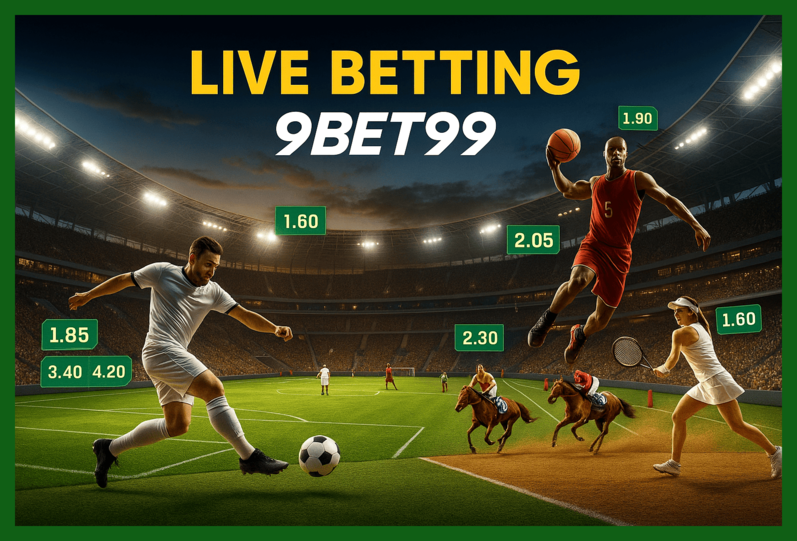 Aposte em apostas esportivas no cassino online 9BET99